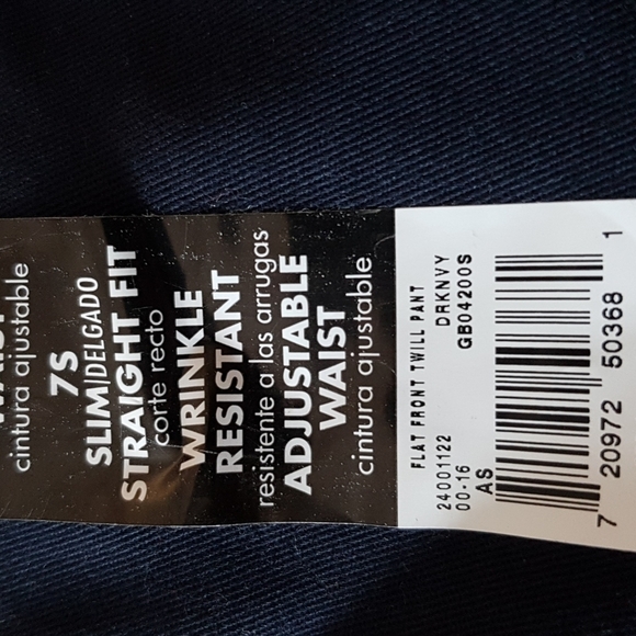 George boys size 7 slim dark blue pants NWT - Picture 3 of 4